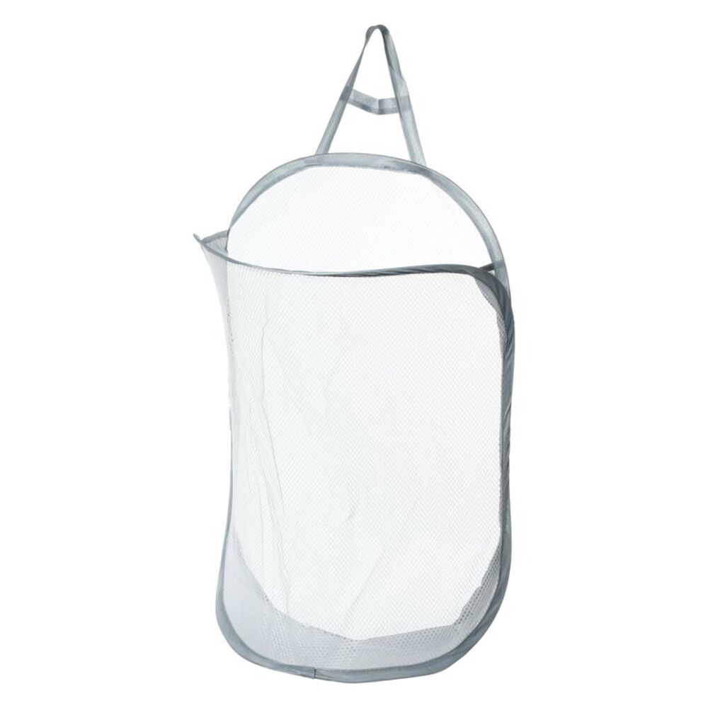 1 Pc 20L Wall-mounted Folding Laundry Basket Hamper for Bathroom Gray